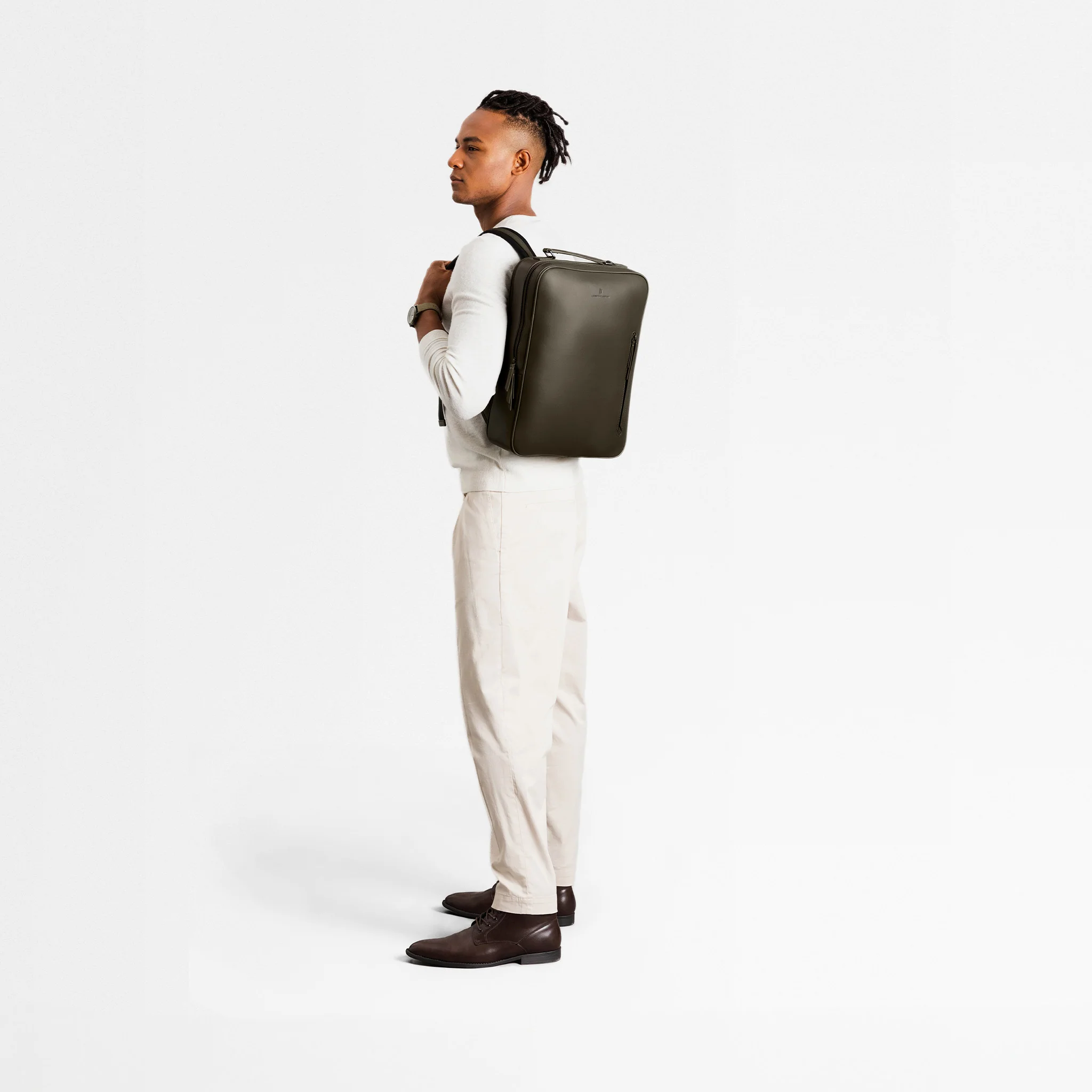 Virtuoso Minimalist Backpack – Khaki - Image 5